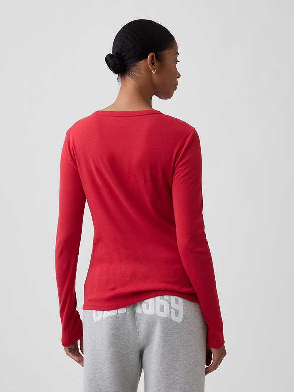 Modern Ribbed Crewneck T-Shirt