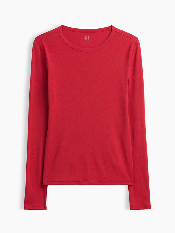Modern Ribbed Crewneck T-Shirt