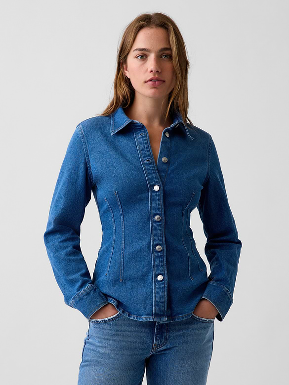 Denim Fitted Shirt