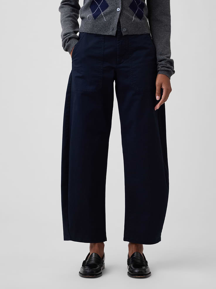 Image number 2 showing, Mid Rise Barrel Khakis