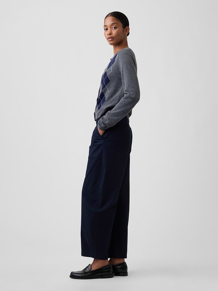 Image number 3 showing, Mid Rise Barrel Khakis