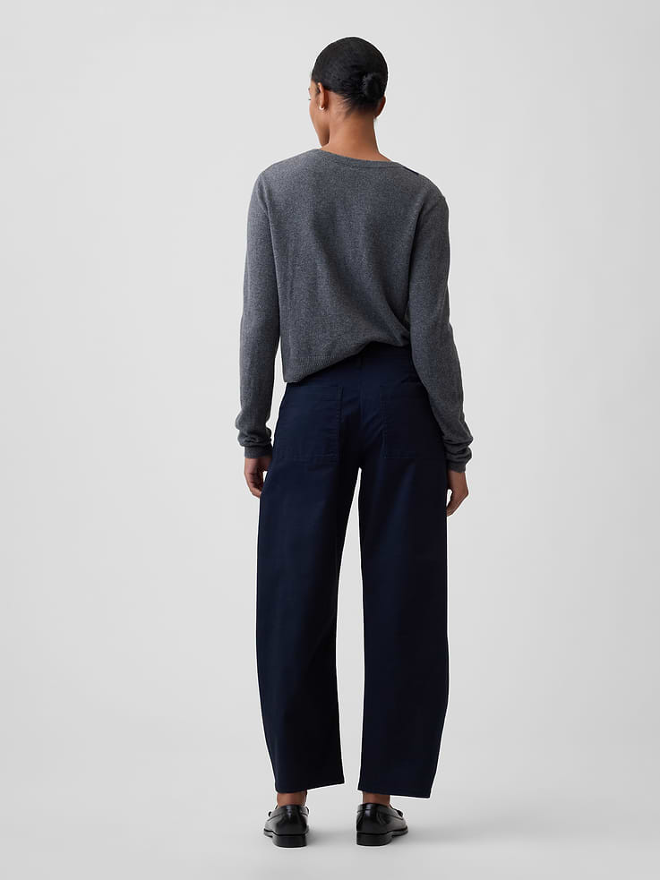Image number 4 showing, Mid Rise Barrel Khakis