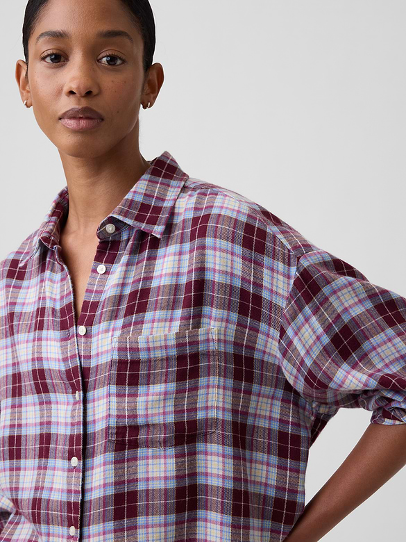 Oversized Shirt in Flannel