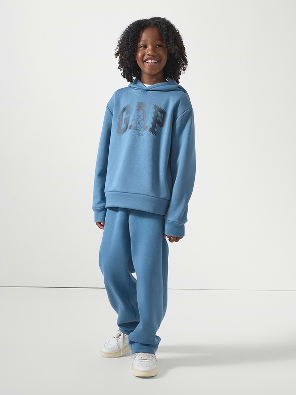 Kids Gap Logo Straight-Leg Sweatpants