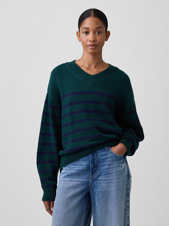 Oversized V-Neck Sweater