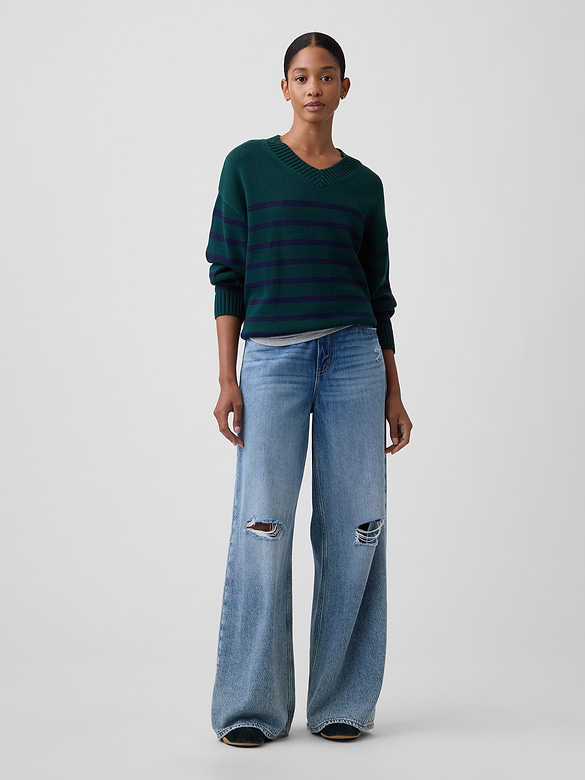 Oversized V-Neck Sweater
