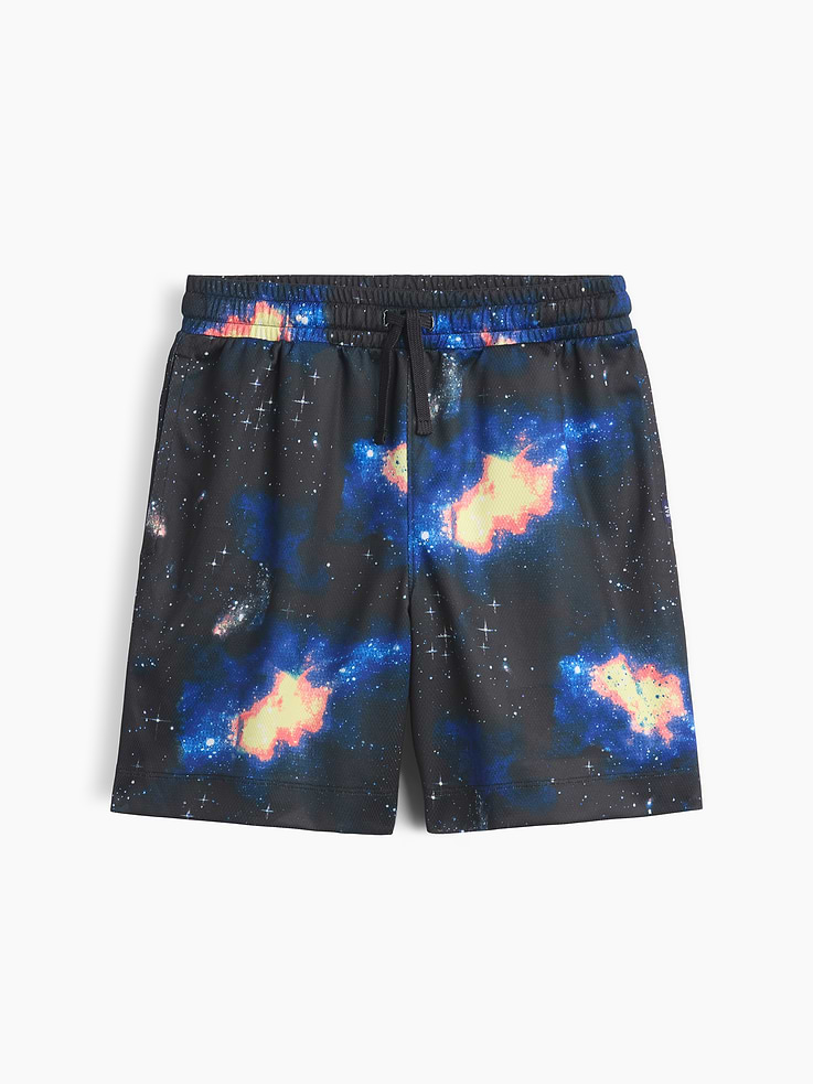 Image number 1 showing, Kids 100% Recycled Pull-On Mesh Shorts