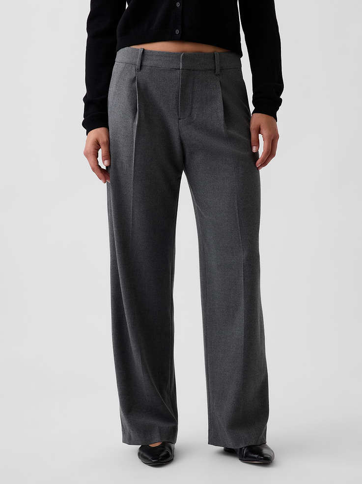 Image number 2 showing, 365 Low Rise Brushed Twill Pleated Trousers