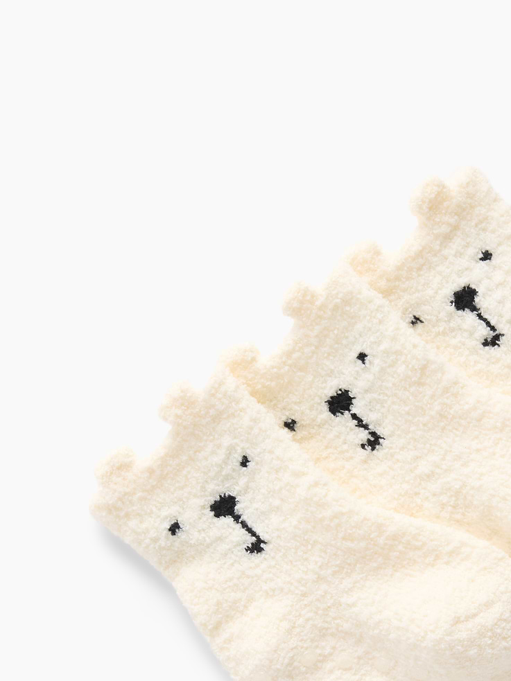 Image 2 de 2, Chaussettes douillettes à motif d’ourson pour Bébé (3 paires)