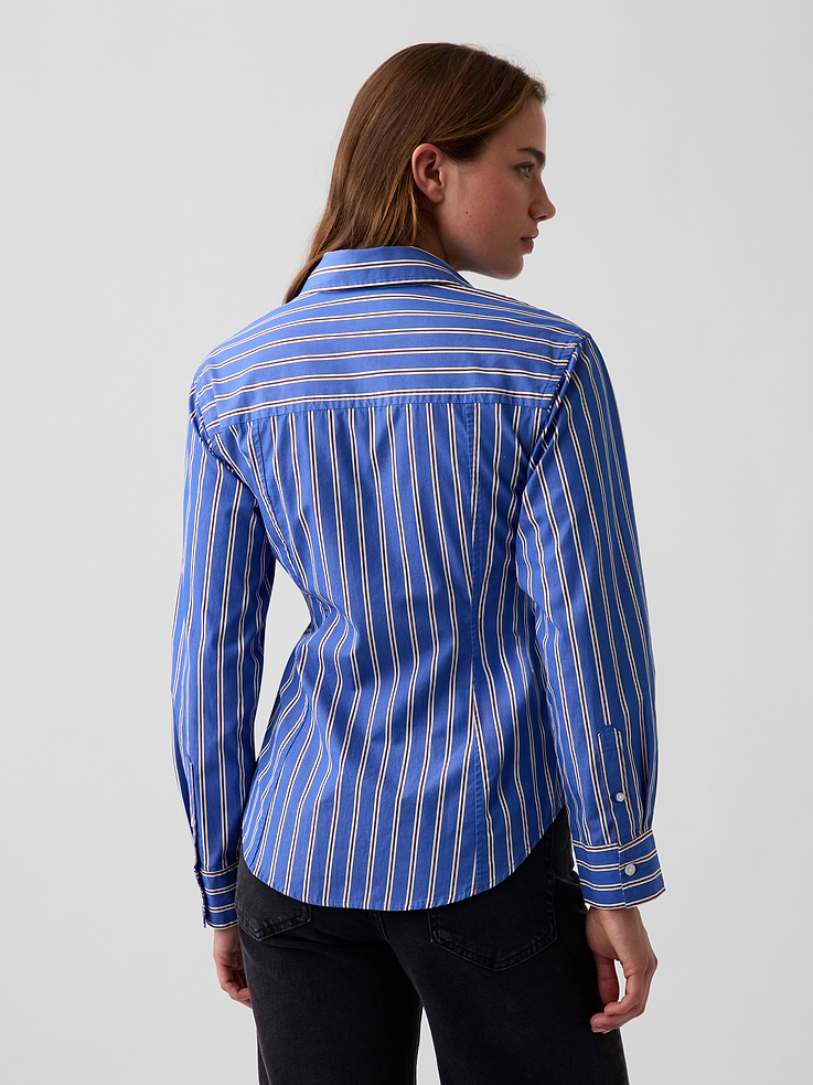 Image number 3 showing, Organic Cotton Poplin Fitted Shirt