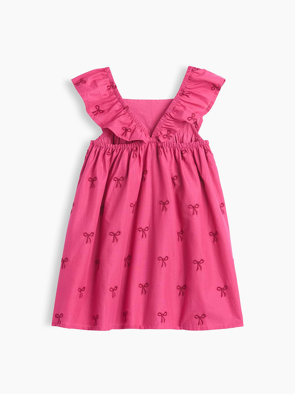 Baby & Toddler Embroidered Flutter-Sleeve Dress