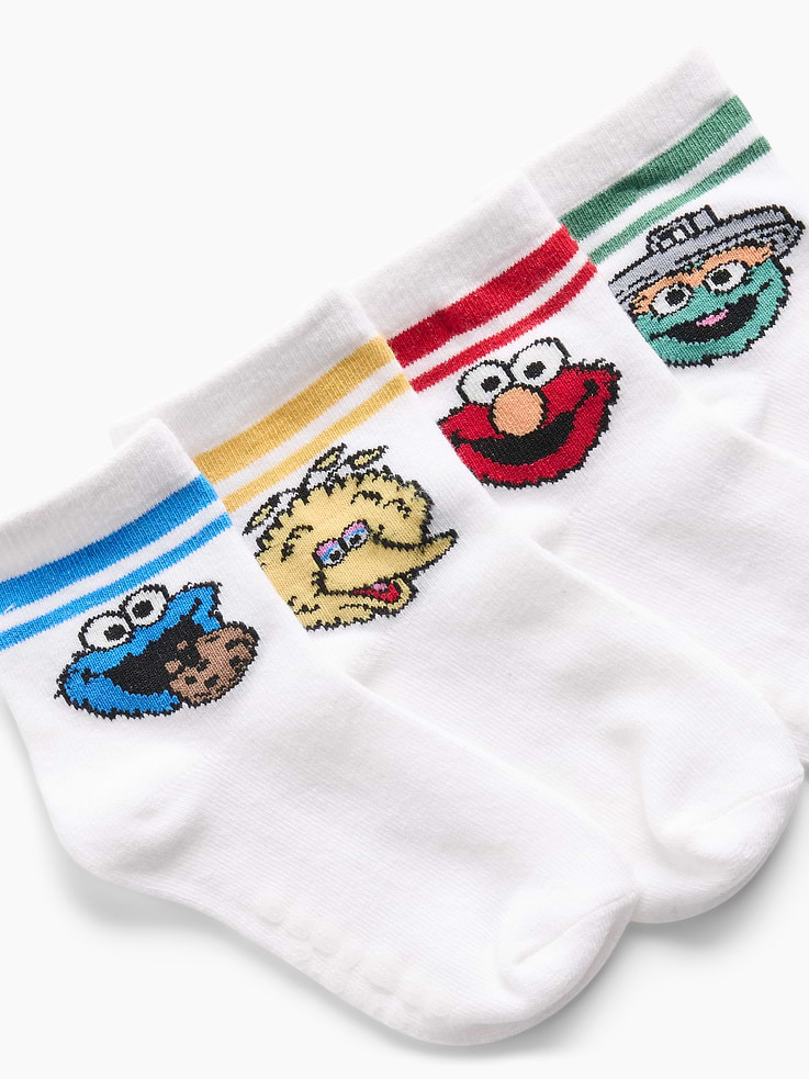 Image number 2 showing, Baby & Toddler Sesame Street Socks (4-Pack)