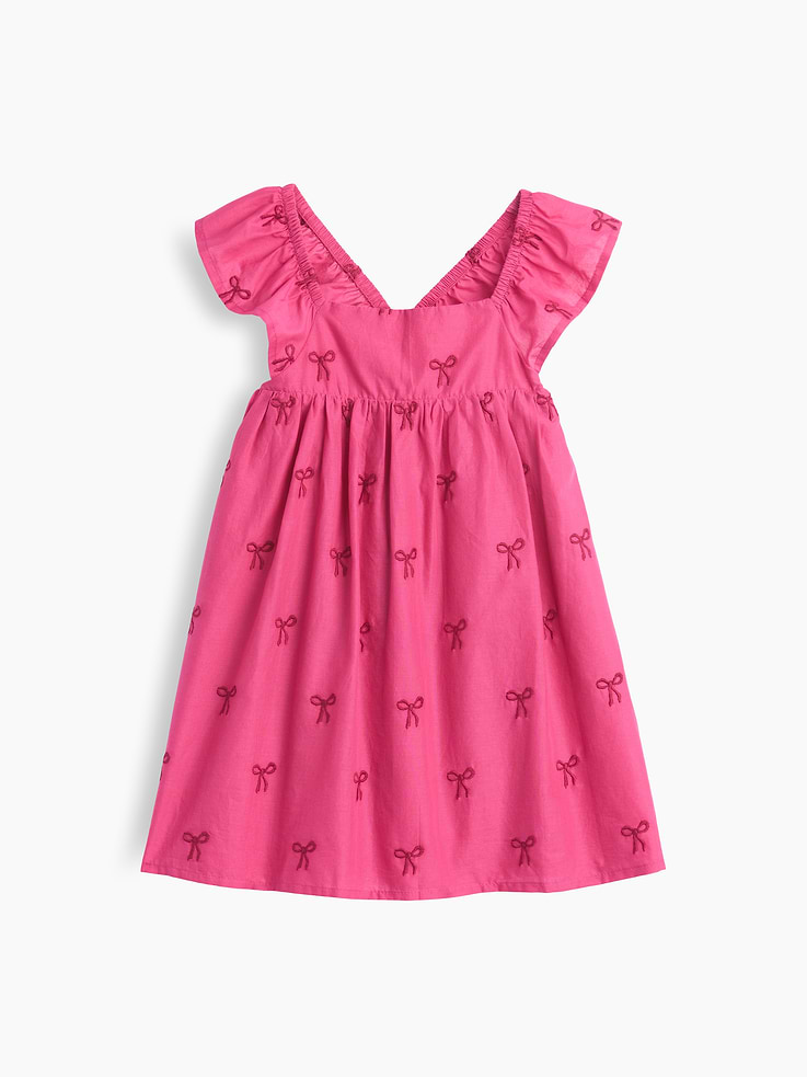 Image number 2 showing, Baby & Toddler Embroidered Flutter-Sleeve Dress