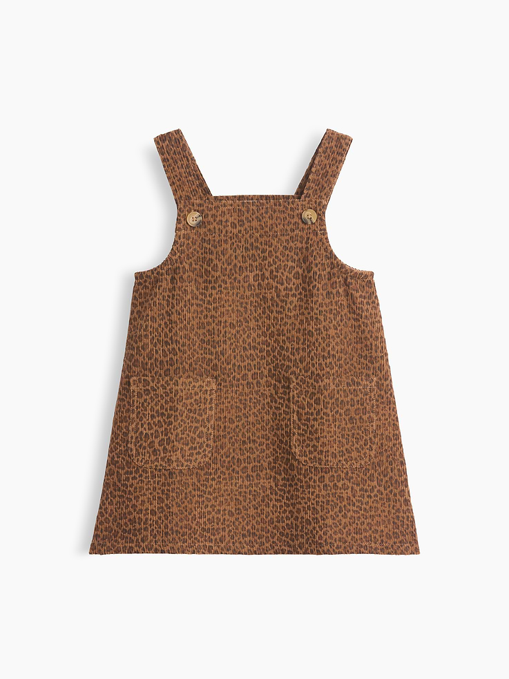 Image number 2 showing, Baby & Toddler Leopard Corduroy Jumper Dress