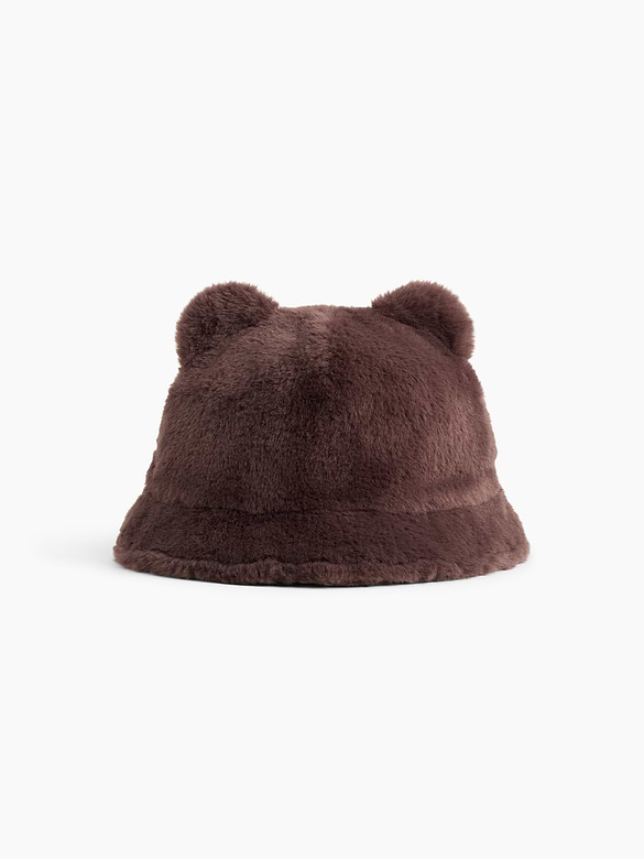 Baby & Toddler Faux Fur Bear Bucket Hat