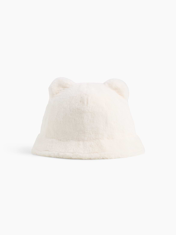 Baby & Toddler Faux Fur Bear Bucket Hat