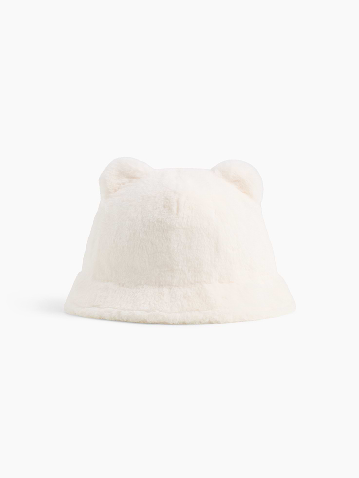 L'image numéro 1 présente Chapeau cloche en similifourrure à oreilles d’ourson pour Bébé et Tout-petit