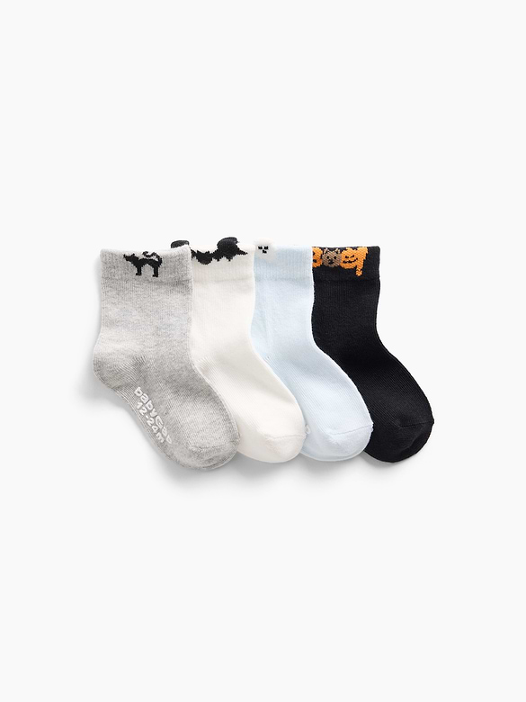 Baby & Toddler Halloween Socks (4-Pack)