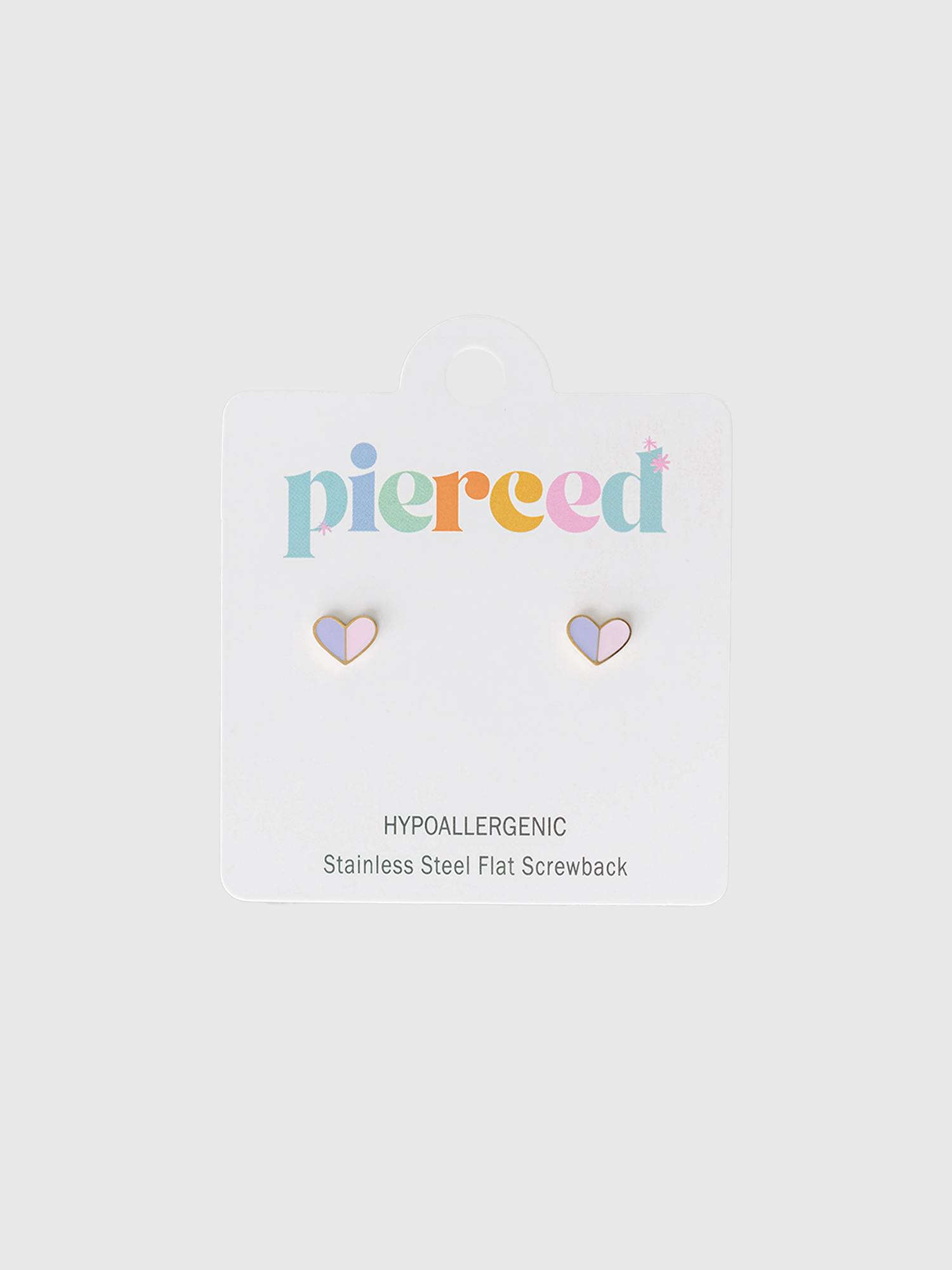 Image number 1 showing, Pierced Co Heart Duo Screwback Earrings