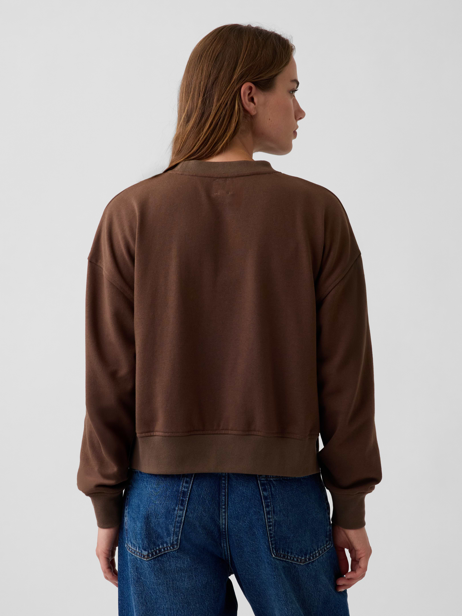 Image number 3 showing, VintageSoft Terry Oversized Wedge Sweatshirt