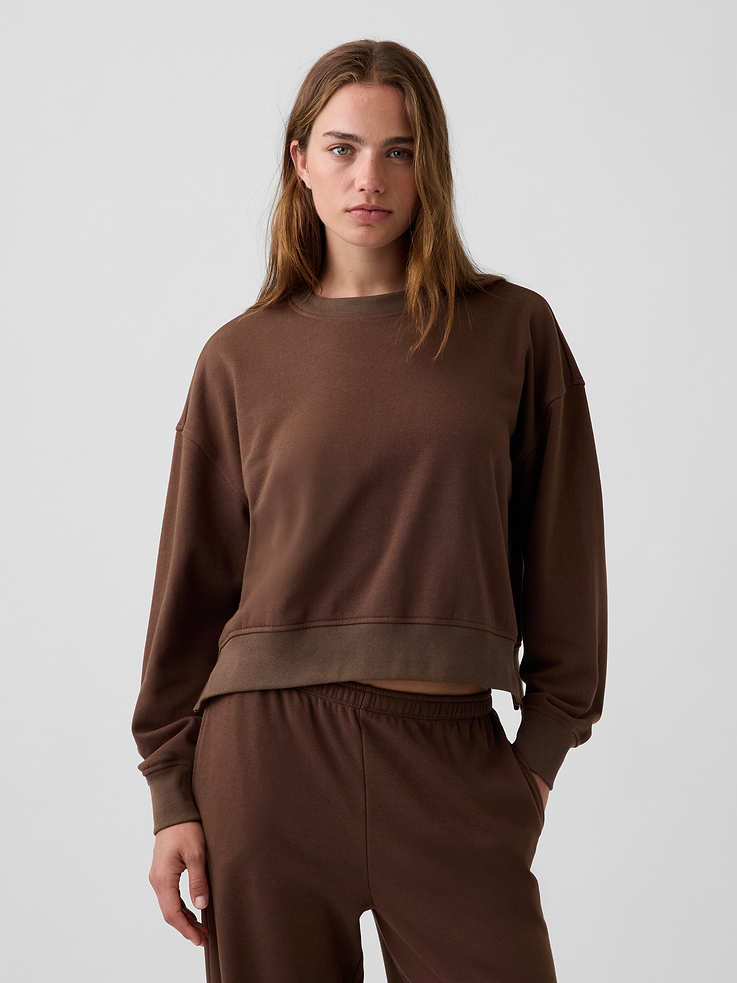 Image number 6 showing, VintageSoft Terry Oversized Wedge Sweatshirt