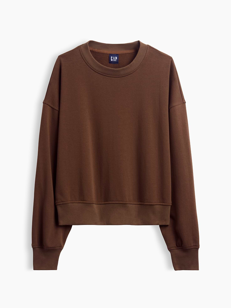 Image number 7 showing, VintageSoft Terry Oversized Wedge Sweatshirt