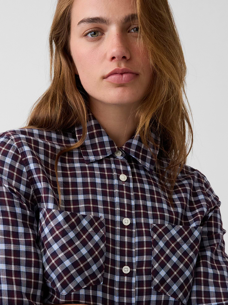 L'image numéro 4 présente Chemise western à carreaux