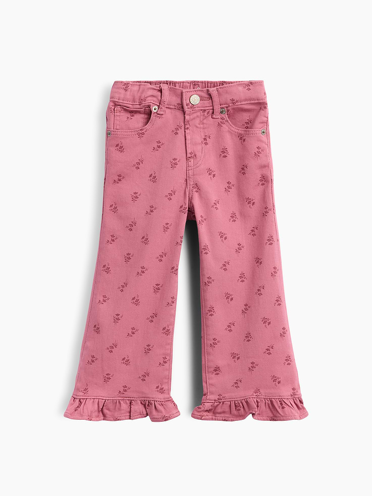 Image number 2 showing, Baby & Toddler Ruffle-Hem Stride Jeans