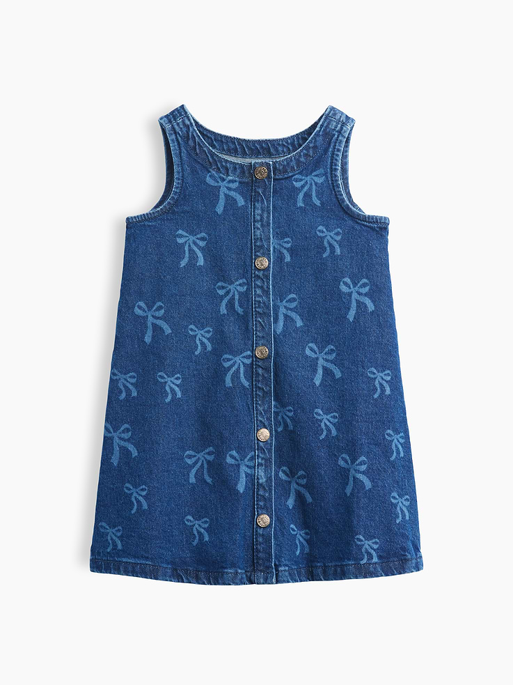 Image number 2 showing, Baby & Toddler Denim Jumper Dress