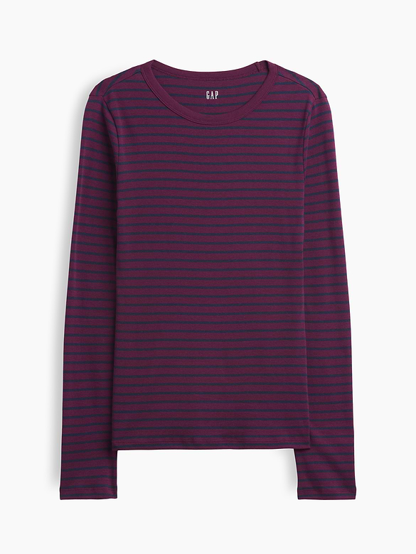 Modern Ribbed Crewneck T-Shirt