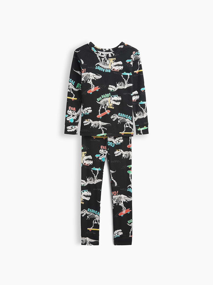 Image number 1 showing, Kids & babyGap Dino-Skate Print PJ Set