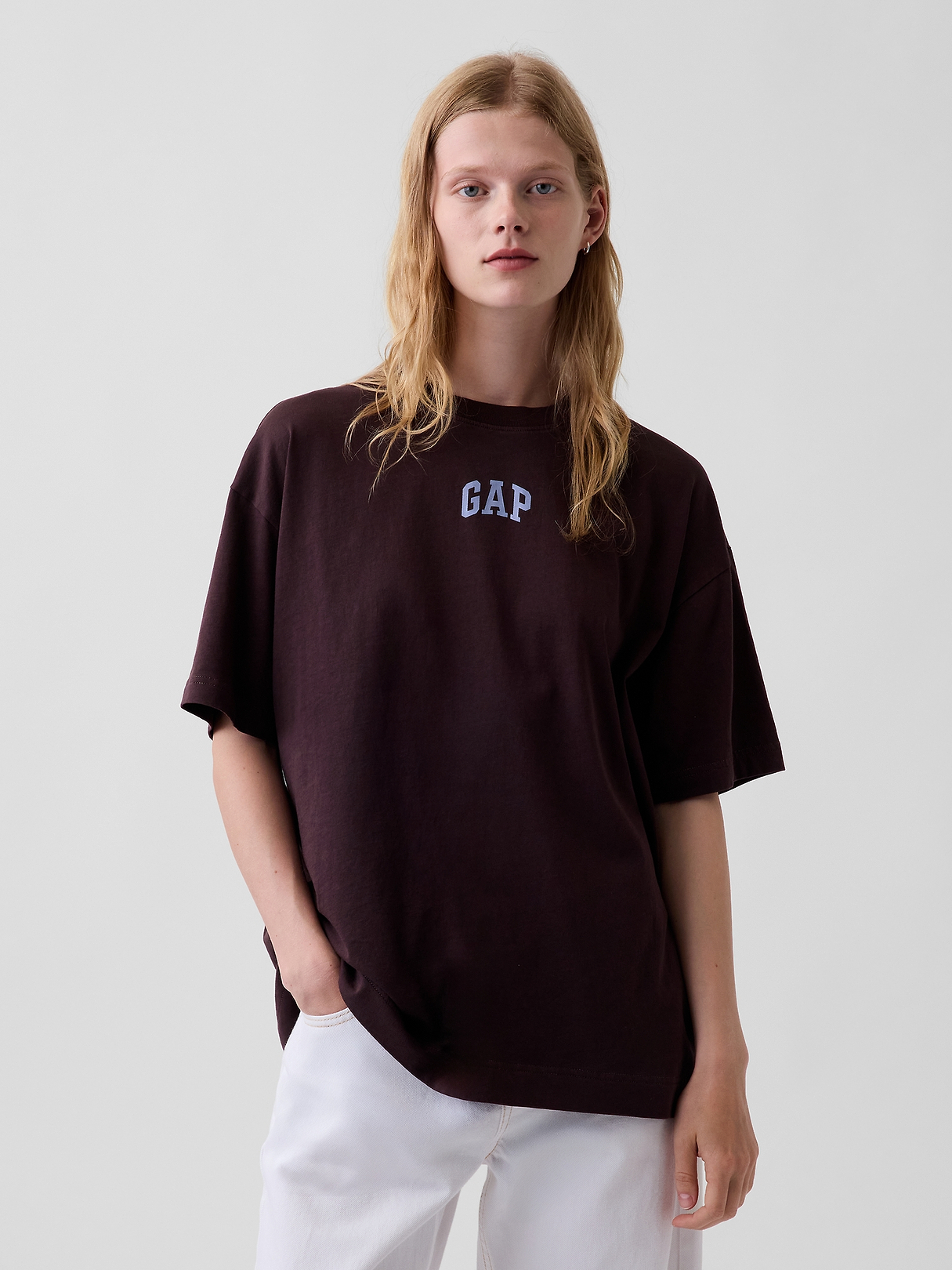 Organic Cotton VintageSoft Oversized Logo T-Shirt | Gap