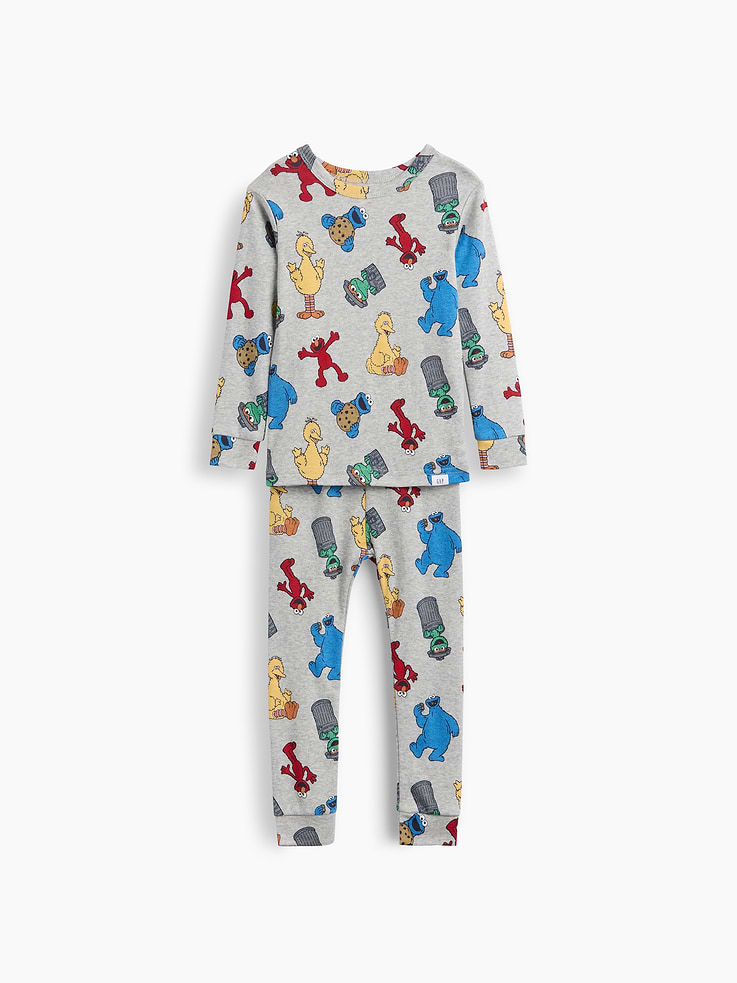 L'image numéro 3 présente Pyjama en coton biologique brossé Sesame Street pour Bébé et Tout-petit