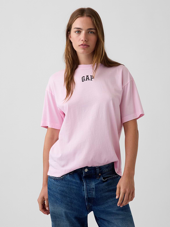 Organic Cotton VintageSoft Oversized Logo T-Shirt
