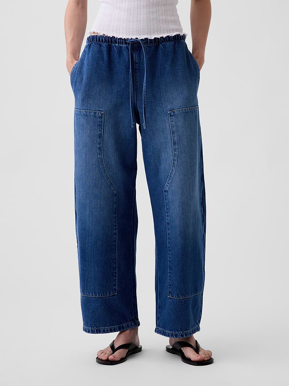 High Rise UltraSoft Easy Barrel Jeans