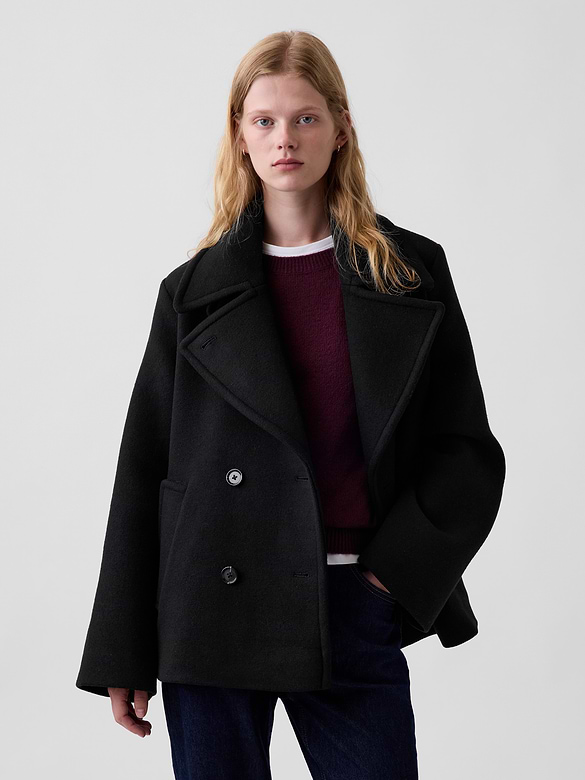Wool-Blend Peacoat