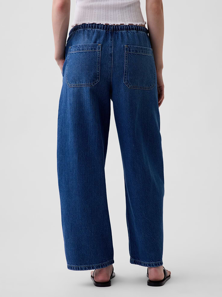 Image number 4 showing, High Rise UltraSoft Easy Barrel Jeans