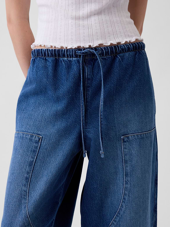 High Rise UltraSoft Easy Barrel Jeans