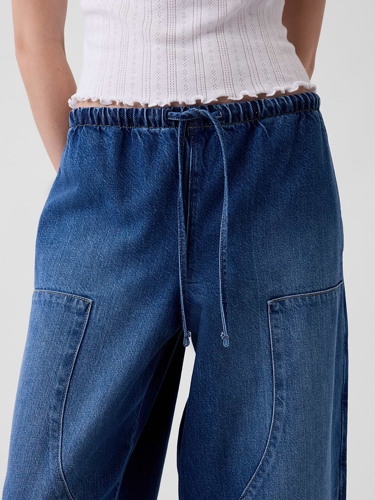 Image number 5 showing, High Rise UltraSoft Easy Barrel Jeans