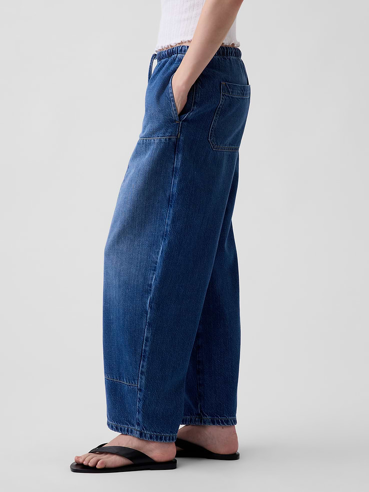 Image number 3 showing, High Rise UltraSoft Easy Barrel Jeans