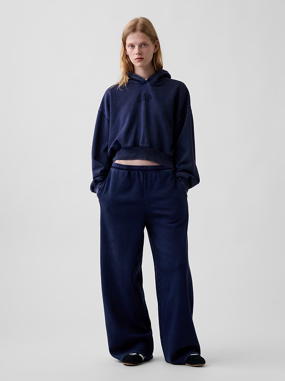 VintageSoft Baggy Wide-Leg Sweatpants