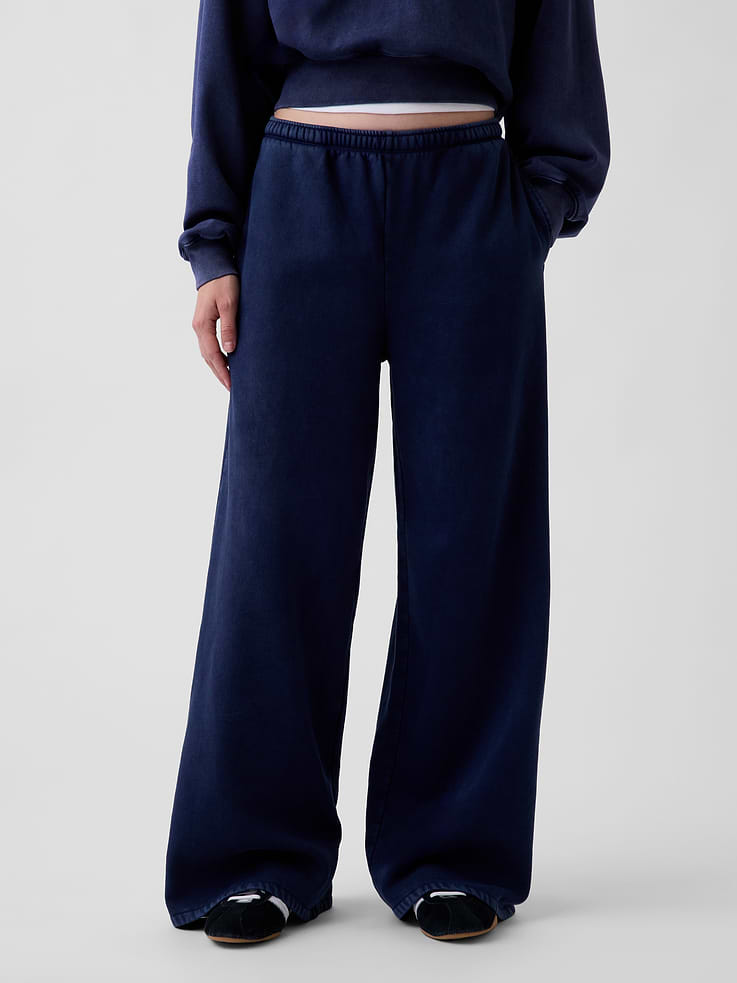 Image number 2 showing, VintageSoft Baggy Wide-Leg Sweatpants