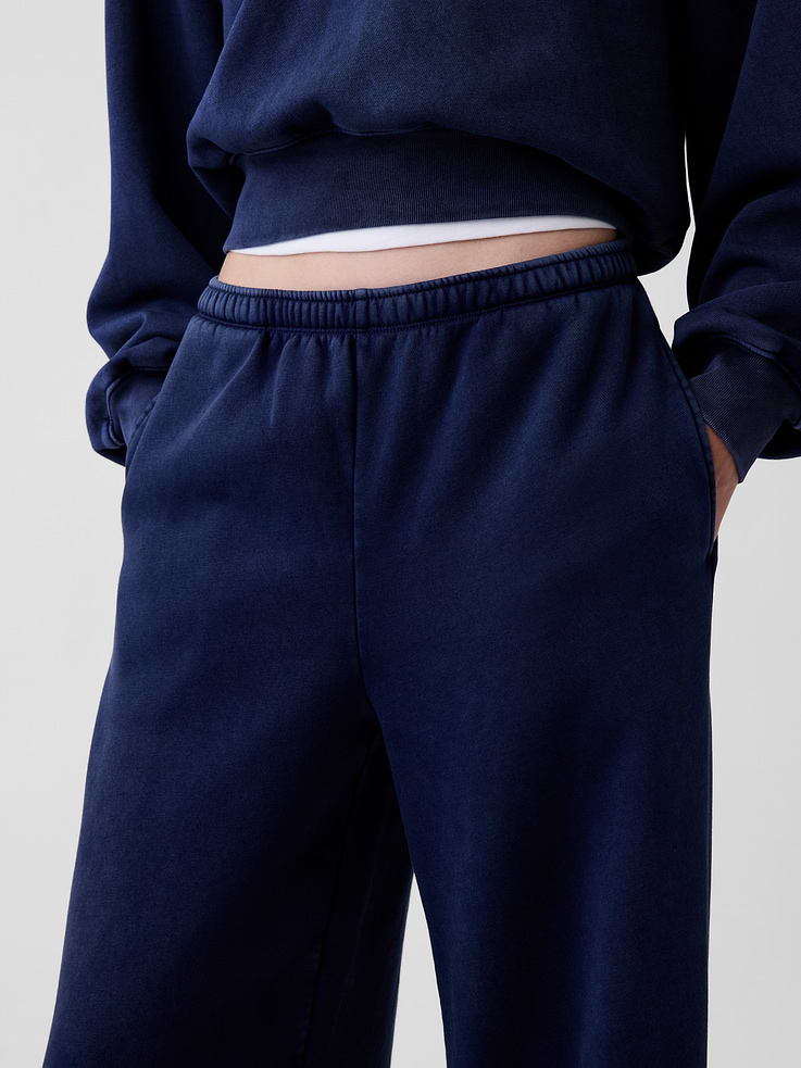 Image number 5 showing, VintageSoft Baggy Wide-Leg Sweatpants