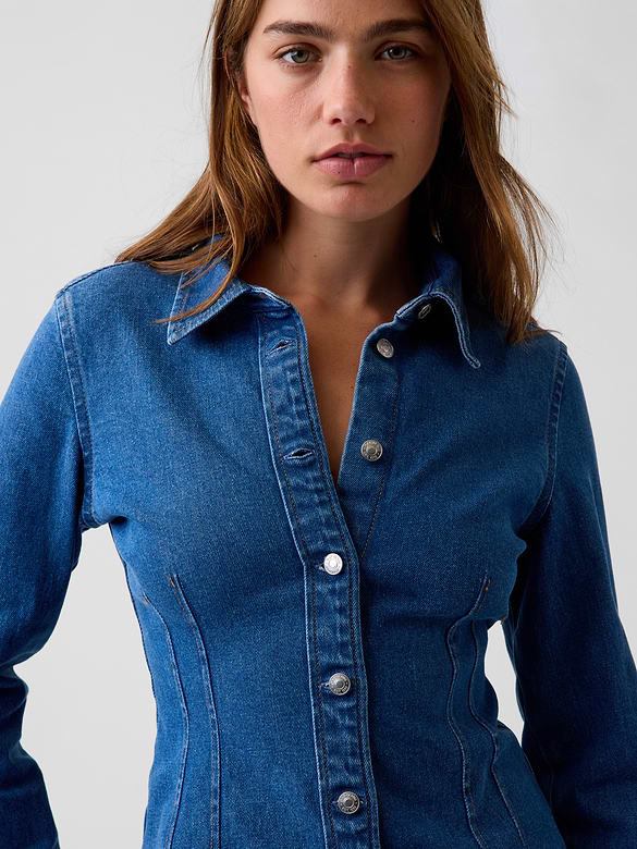 Denim Fitted Shirt