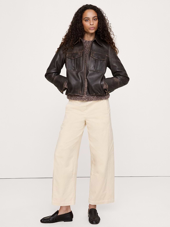 Mid-Rise Relaxed Painter Pull-On Pant