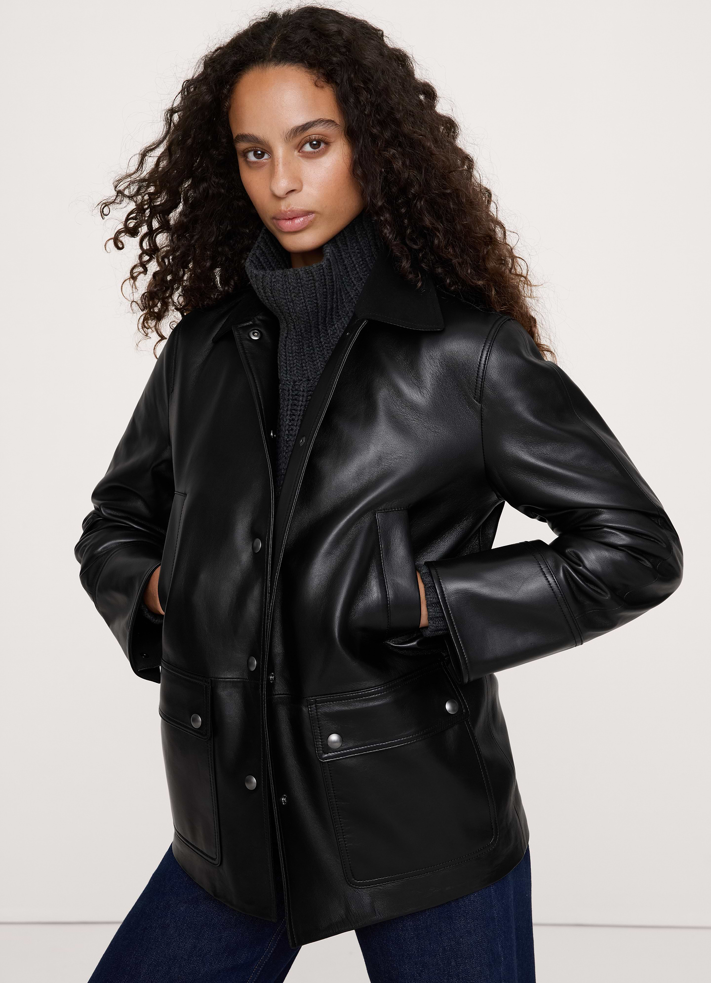 Image number 4 showing, Heritage Leather Barn Jacket