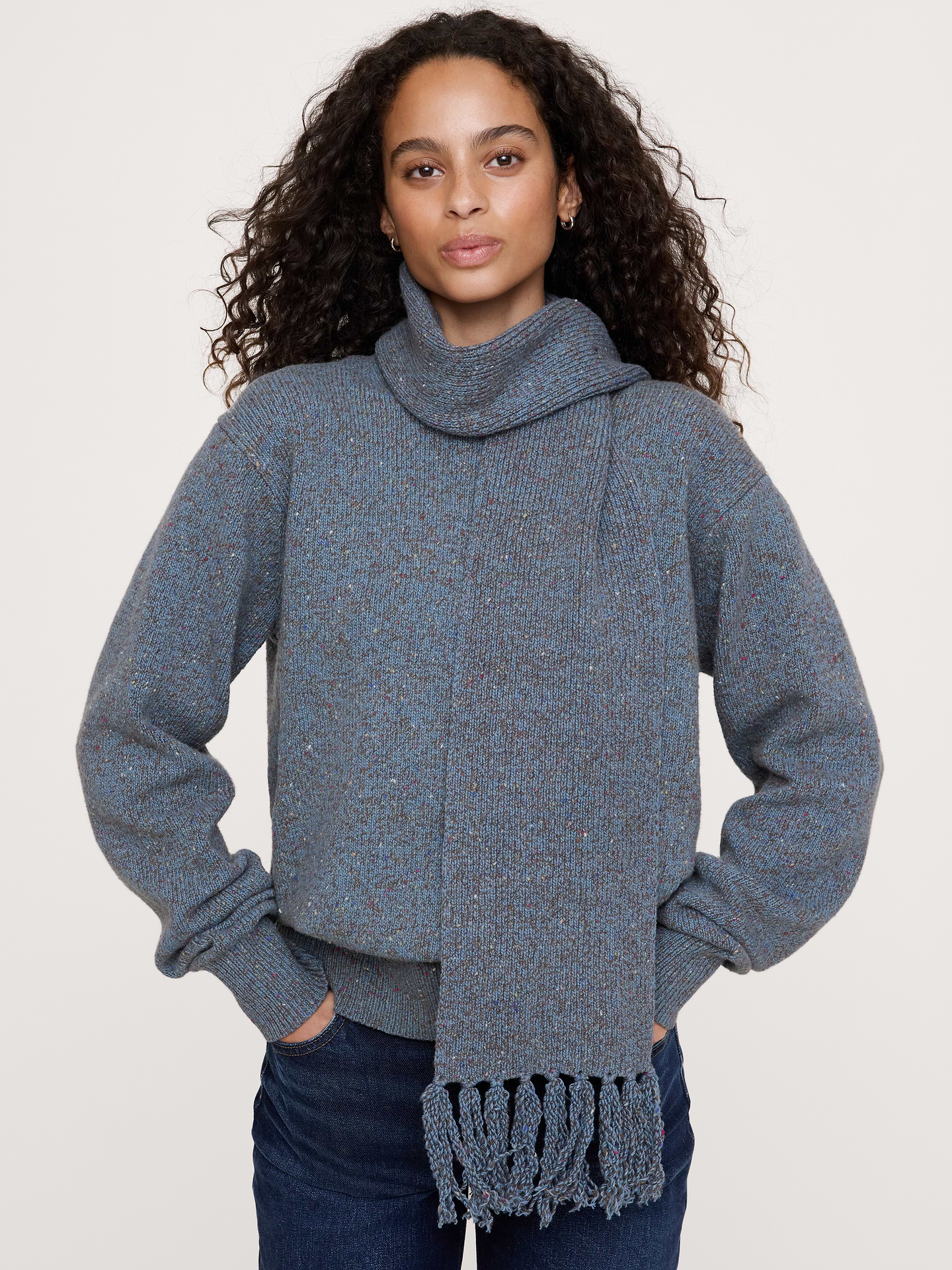 Image number 2 showing, Tweed Scarf
