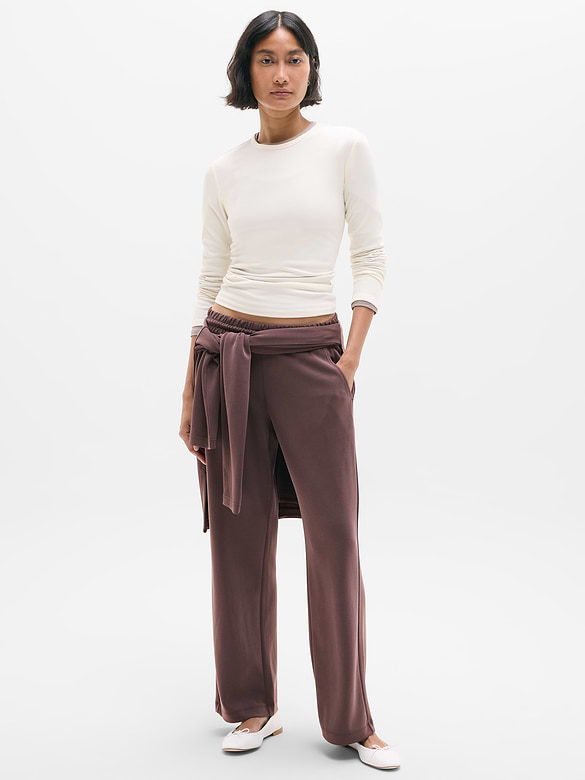 Seasoft Mid Rise Straight Pant