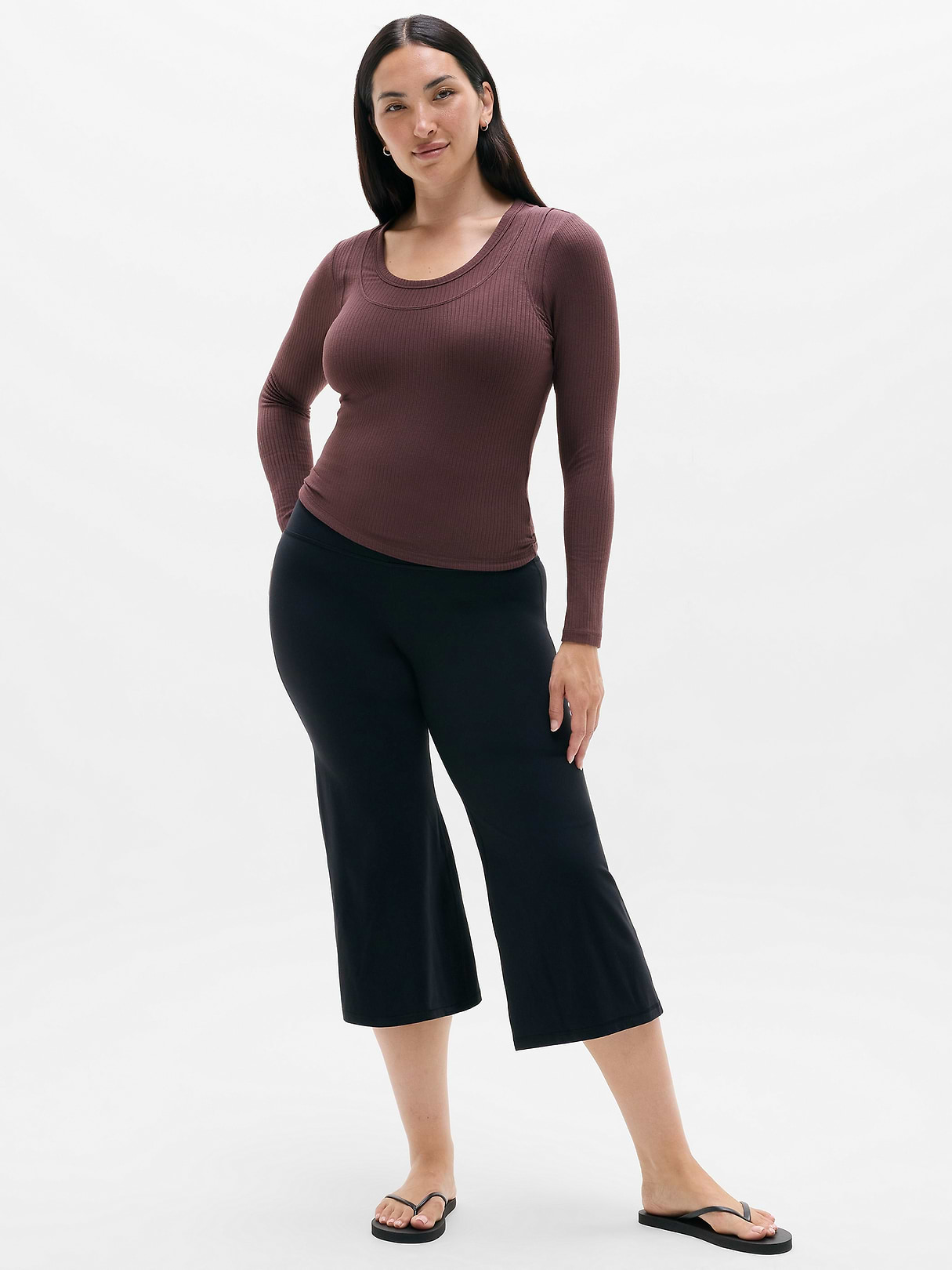 Perfect Rib Layered Top | Athleta