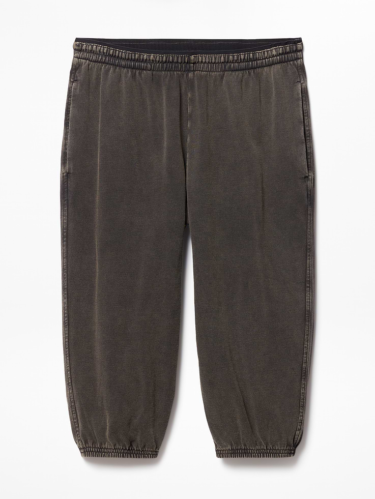 Image number 7 showing, Airy Cotton Terry Snow Wash Capri